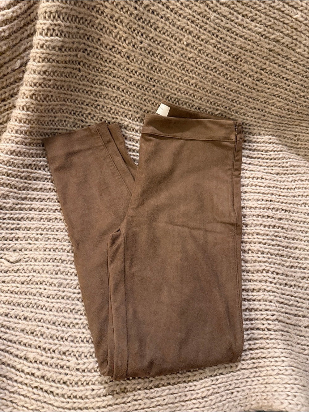 Talbots Faux Suede Stretch Leggings